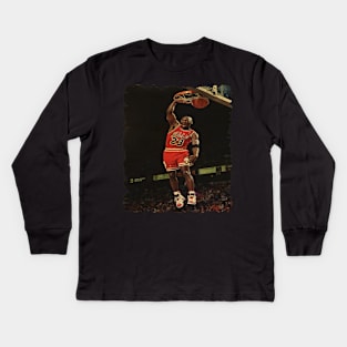 vintage legend dunks Kids Long Sleeve T-Shirt